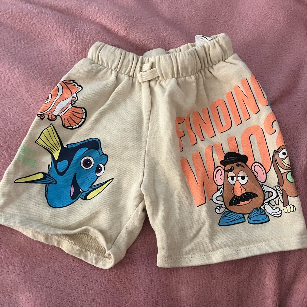 Zara Kids Beige Cartoon Shorts